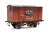 7F-056-029W Vintage Motorcycle BR Standard Planked Van Triumph No 1 - Weathered