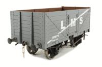 7-plank open wagon in LMS grey - 60975
