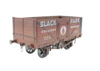 7-plank open wagon "Black Park Colliery, Ruabon" - 324 - weathered
