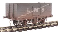 7-plank open wagon in LMS grey - 60950 - weathered