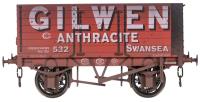 7-plank 9ft wheelbase open with three doors in Gilwen Anthracite red - 532 - weathered