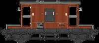 7F-200-020 BR 20T Brake Van Diagram 1/506 B955069 BR Bauxite