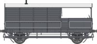 GWR 'Toad' brake van in GWR grey - unnumbered - Diagram AA15