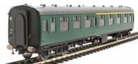 Mk1 CK Composite Corridor in BR Southern Region green with window beading - unnumbered