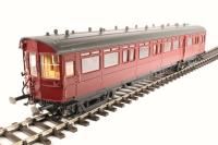 GWR 59' Auto Coach in BR crimson - DCC sound and light bar fitted