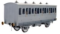 7P-020-003D Stroudley 4 Wheel Suburban Oil Lit Mahogony Brake 3rd 810 Club DCC