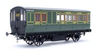 7P-020-552 Stroudley 4 Wheel Electrically Lit Brake 3rd Southern Lined Green 3674