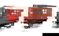 7P-020-580 Stroudley 4 Wheel Gas Lit Brake 3rd Lined Brown 891 7P-020-580 Stroudley 4 Wheel Gas Lit Brake 3rd Lined Brown 891