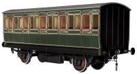 Stroudley 4-wheel Third in SR lined green - 1794 - digital & light bar fitted