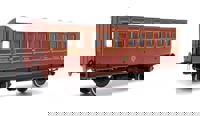 7P-020-880D Stroudley 4 Wheel Gas Lit Composite Lined Brown 400 (Light Bar Fitted) - DCC Fitted 7P-020-880D Stroudley 4 Wheel Gas Lit Composite Lined Brown 400 (Light Bar Fitted) - DCC Fitted
