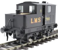 Class 0F Sentinel 4wVB 7160 in LMS black - DCC fitted