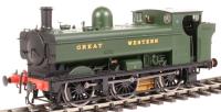 Class 57xx 0-6-0PT pannier 7718 in GWR green with 'Great Western' lettering
