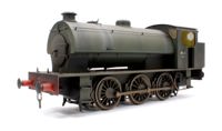 7S-094-RAILS1W Custom Weathered J94 Austerity 'Warrington' WD150 War Department Green 0-6-0 Tank Locomotive