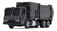 800331 Mack LR with McNeilus ZR Side Loader, Graphite Gray