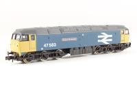 Class 47 47583 'County of Herefordshire' in BR blue