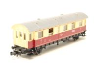 8064 4 Wheel Second Class Coach in Crimson & Cream