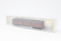 807801 6 axle type WL 6u sleeping coach of the DRG in Mitropa livery