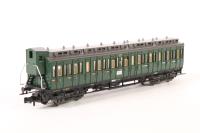 8086 3rd Class Clerestory Coach with Brakeman's Cabin of the DRG