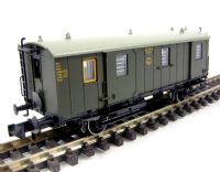 8090 Class Pwi Bay 07 baggage coach of the German DRG in green livery Epoch II
