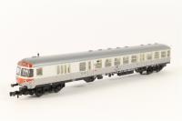 8120F DB Second Class Driving Trailer in DB Silver with directional lighting