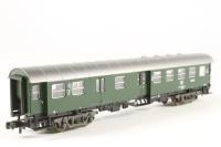 8127 2nd Class Coach with Luggage Compartment of the DB in Green