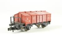8210 4-wheel covered gondola of the DB - red 9410 161-2