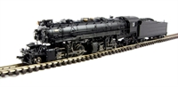 82651 USRA H5 2-6-6-2 articulated loco & tender in unlettered black