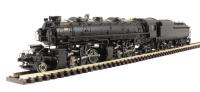 82671 American H-4 2-6-6-2 articulated loco with Vandy VC12 tender painted black and unlettered