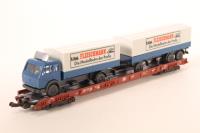 8273 Low-floor Rolling Road Wagon with Truck Load