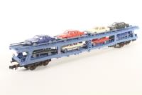 8291 Car transporter  of the DB with cars