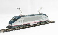 American Acela HHP-8 electric loco 655 in Amtrak silver livery