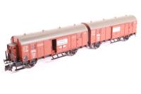 8306 Coupled Wagon unit, consisting of two Box Vans, type Glleh "Dresden" of the DRG , Epoch II