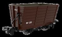 833002 Wooden Hopper - Plain Brown No. 25