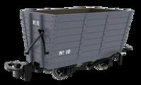 833004 Wooden Hopper - Plain Dark Grey No. 18