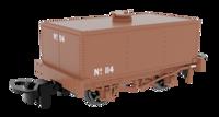 833108 Rectangular Tank - Plain Rusty brown No. 114