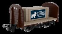 833201 Round Ended Flat - Plain Brown No. 61 (with removable crate)
