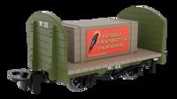 833205 Round Ended Flat - Plain Green No. 22 (with removable crate)