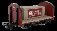 833207 Round Ended Flat - Plain Red No. 6 (with removable crate)
