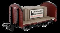 833208 Round Ended Flat - Plain Red No. 9 (with removable crate)