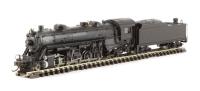 83351 USRA Light 2-10-2 steam locomotive painted, unlettered, black