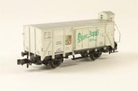 8357 4-wheel wood K++hlwagen with Brakehouse of the DR - white, silver 598993