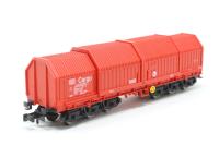 8386 type Sahimms900 telescopic hood wagon DB Cargo - 31 80 487 6 282-3