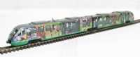 857420 Class BR 642 DMU of the Vogtland railway in "World Cup Football Championships" livery