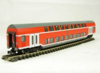 8628 Class DBpz.753 2nd class d/deck coach of the German DB AG in "Gorlitz" red livery Epoch V 