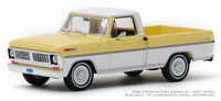 86339 1970 Ford F-100 Pickup, Pinto Yellow/Pure White