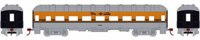 86600 60' Arch Roof passenger Coach in Denver & Rio Grande Western Orange & Silver 4-Stripe #1006