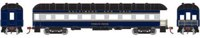 86646 60' Arch Roof passenger Observation car in Baltimore & Ohio Blue & Gray #Peebles Corner