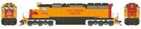 86717 SD40 EMD 7342 of the Southern Pacific (Orange) 