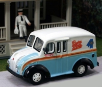 87-011 Divco Delivery Truck with Milkman and Carrier, Rueter Worth Dairy Co.