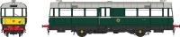 Waggon und Maschinenbau Railbus E79960 in BR green with small yellow panels - weathered